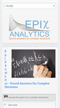 Mobile Screenshot of epixanalytics.com